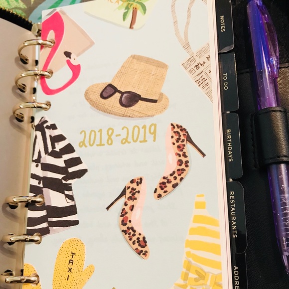 KATE SPADE Leather PLANNER 2019 W/ INSERTS - Picture 2 of 8